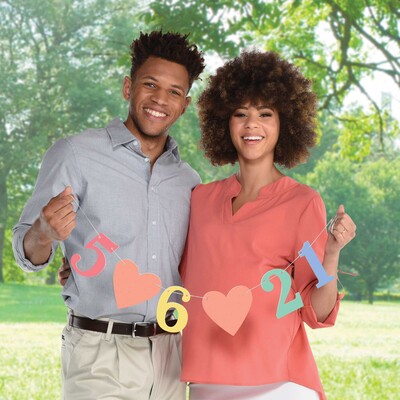 Baby Shower Due Date Customisable Banner Pk 1