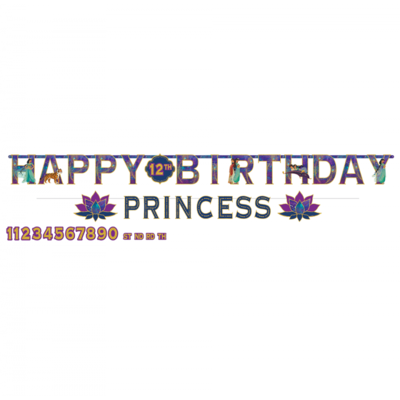 Disney Aladdin Customisable Giant Banner (3m) Pk 1 + Princess Banner (1.8m) 