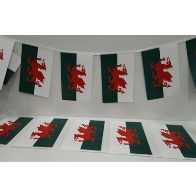 Wales Pennant Flag Bunting Banner (4m - 15 Flags) Pk 1