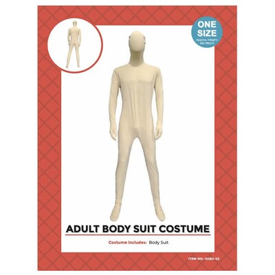 Adult Ivory Full Body Suit Costume One Size