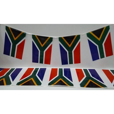 South Africa Pennant Flag Bunting Banner (4m - 15 Flags) Pk 1