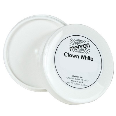 Mehron White Clown Make-Up (65g) Pk 1 