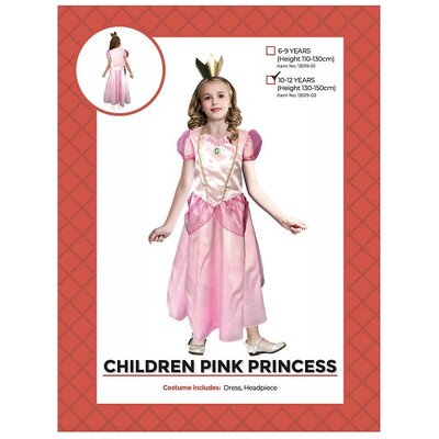 Child Peachy Pink Gaming Princess Costume 10-12 Yrs