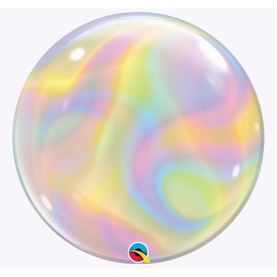 Iridescent Swirls Bubble Balloon (22in, 55cm)