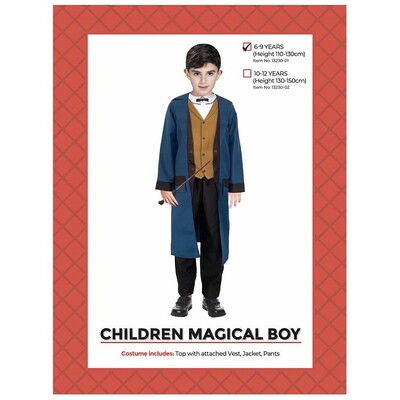 Child Fantastic Magical Boy Costume 6-9 Yrs