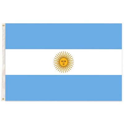 Argentina Flag 90x150cm 3x5ft with Eyelets | National Sports Supporter Flag