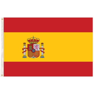 Spain Flag 90x150cm 3x5ft with Eyelets | Spanish National Sports Supporter Flag