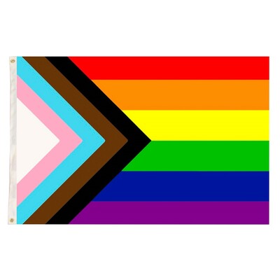 Rainbow Pride Flag with Eyelets 90x150cm