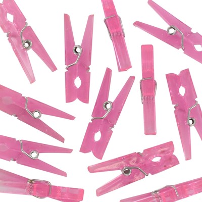 Baby Shower Favours - Pink Pegs Pk12 