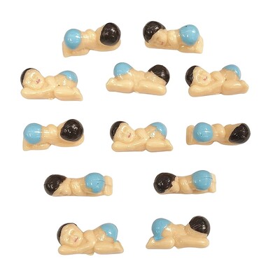 Mini Blue Babies Baby Shower Favours Pk 12