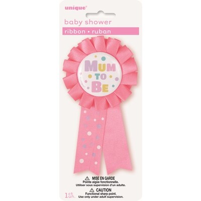 Pink Mum To Be Award Ribbon Pk 1 