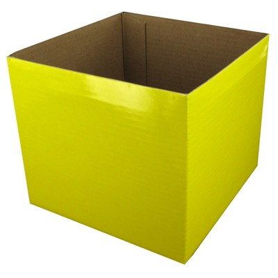 Mini Box 13cm x 12cm Yellow Pk1 