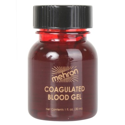 Mehron Coagulated Bright Red Blood Gel with Applicator (30ml) Pk 1