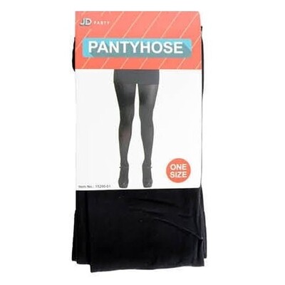 Adult Black Pantihose Stockings One Size