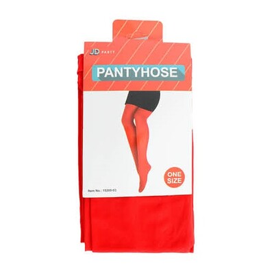 Adult Red Pantihose Stockings One Size