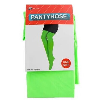 Adult Neon Green Pantihose Stockings One Size