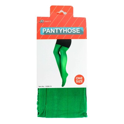 Adult Green Stockings Tights One Size | Opaque Costume Hosiery