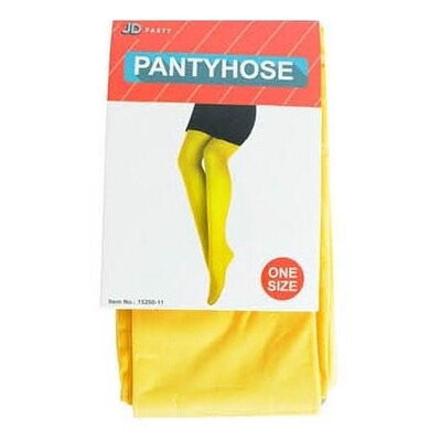 Adult Yellow Pantihose Stockings One Size
