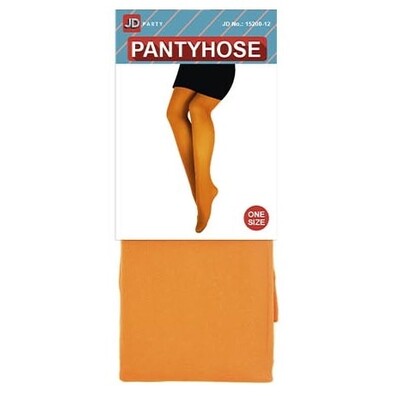 Adult Orange Pantihose Stockings One Size
