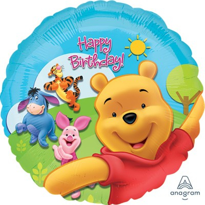 Winnie the Pooh Happy Birthday Foil Balloon (17in, 43cm)