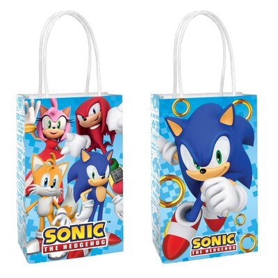 Sonic The Hedgehog Paper Kraft Lootbags (Pk 8)