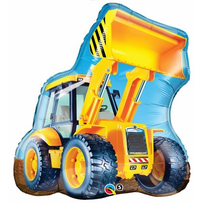 Yellow Construction Loader 32in. Foil Supershape Balloon Pk 1