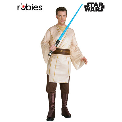 Star Wars Adult Jedi Costume – Hooded Robe Outfit Size X Large with Belt & Pants