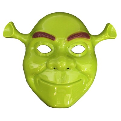 Green Ogre Plastic Face Mask