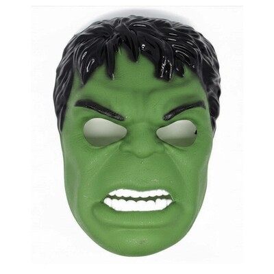 Green Superhero Monster Costume Mask with Elastic Strap