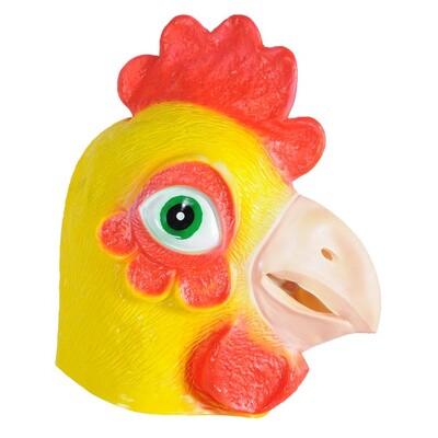 Chicken Full Head Latex Mask