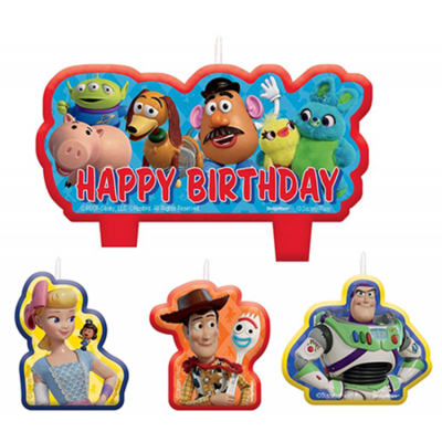 Toy Story 4 Moulded Candle Set Pk 4
