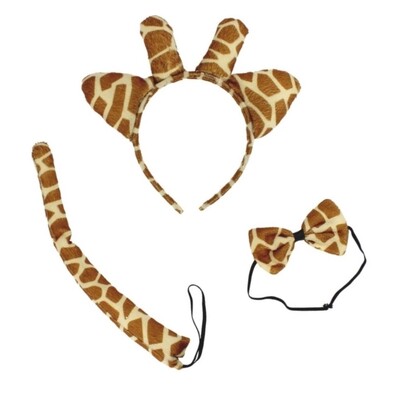 Giraffe Ears on Headband Costume Set 3 Pieces