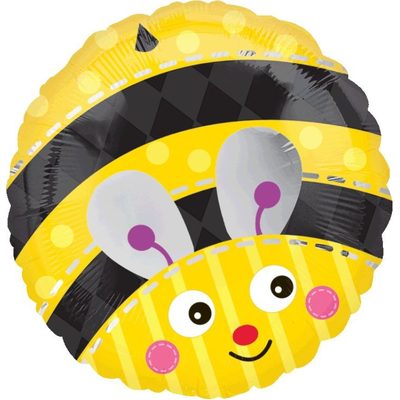 Cute Bumble Bee Foil Balloon (17in, 43cm)