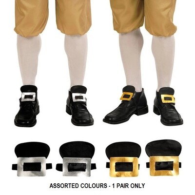 Silver or Gold Costume Shoe Buckles 1 Pair