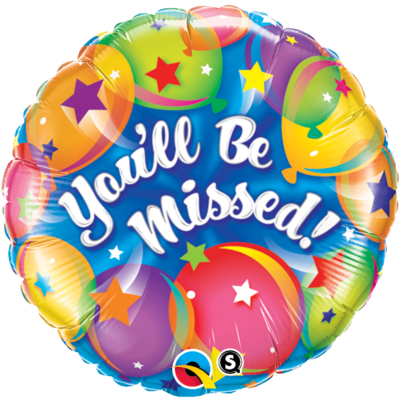 You'll Be Missed Balloons Print 18in. Foil Balloon Pk 1