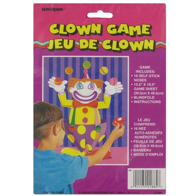 Party Game - Pin The Nose On The Clown Pk1 