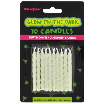 Candles Glow In The Dark Pk10 