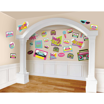 Awesome 1980's Cutouts Decorations (Pk 30)