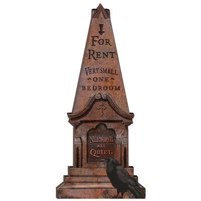 For Rent Foam Tombstone Halloween Decoration 110cm
