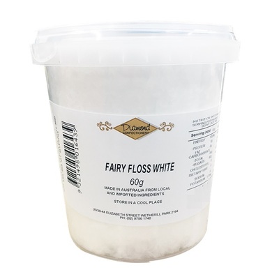 White Fairy Floss 60g Tub