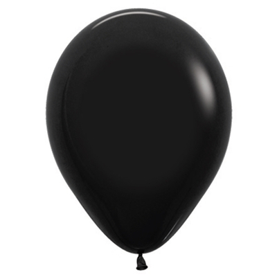 Fashion Black 12cm 5in Latex Balloons (Pk 50)