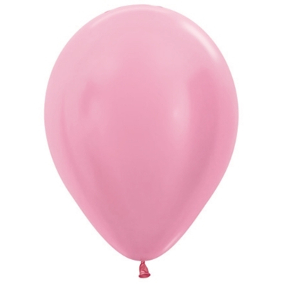 Satin Pearl Pink 12cm 5in Latex Balloons (Pk 50)