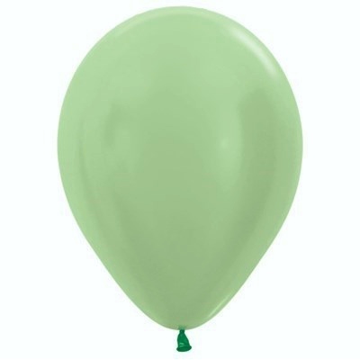 Satin Pearl Green 12cm 5in Latex Balloons (Pk 50)