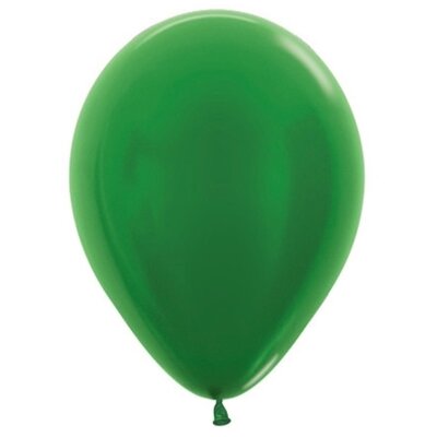 Metallic Green 12cm 5in Latex Balloons (Pk 50)