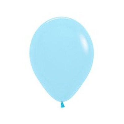 Pastel Matte Blue 12cm 5in Latex Balloons (Pk 50)