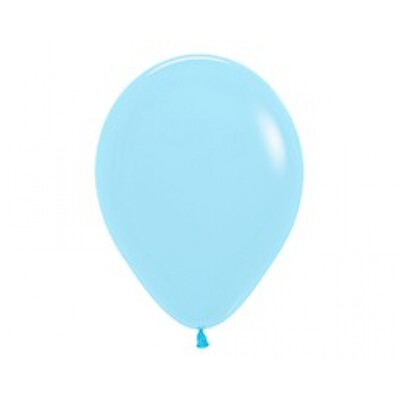 Standard Pastel Matte Blue 30cm Latex Balloons Pk 25