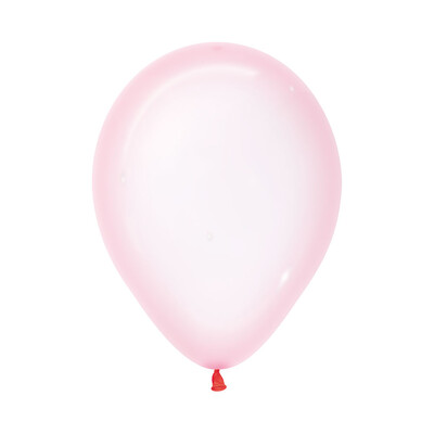 Crystal Pastel Pink 30cm Latex Balloons (Pk 100)