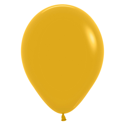 Fashion Mustard Latex Balloons 12in. 30cm (Pk 25)
