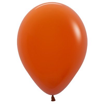 Fashion Sunset Orange 12cm 5in Latex Balloons (Pk 50)