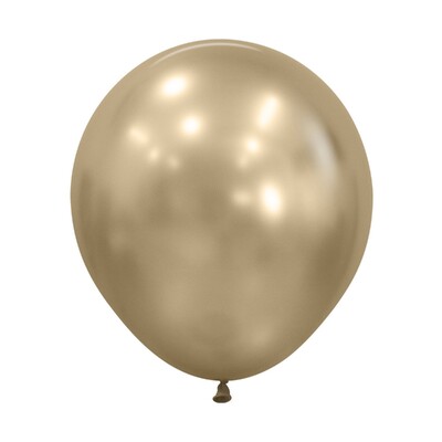 Silk Gold Dust 45cm 18in Latex Balloons Pk 6